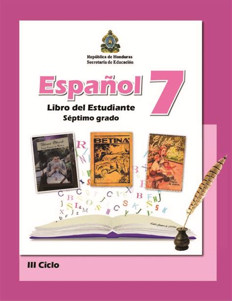 libro de español 7 grado.